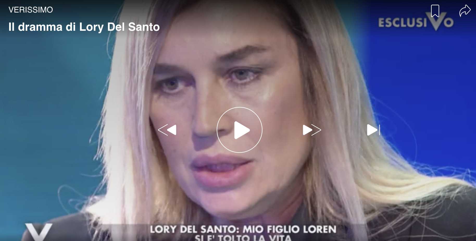 lory-del-santo-figlio-suicidio-verissimo-silvia-toffanin