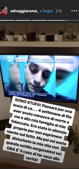 selvaggia-roma-francesco-chiofalo-violenza-accuse-tumore-operazione selvaggia-roma-francesco-chiofalo-violenza-accuse-tumore-operazione