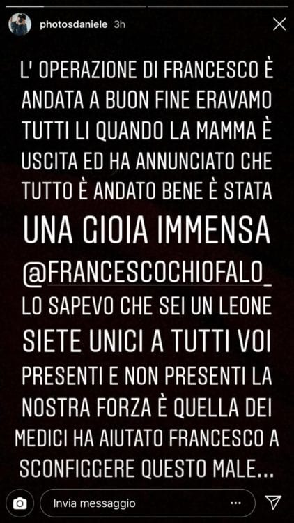 francesco-chiofalo-tumore-operazione-cervello