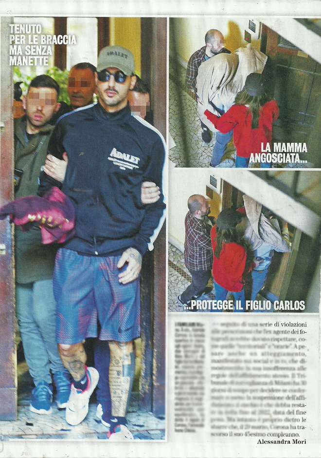 fabrizio corona arrestato carlos