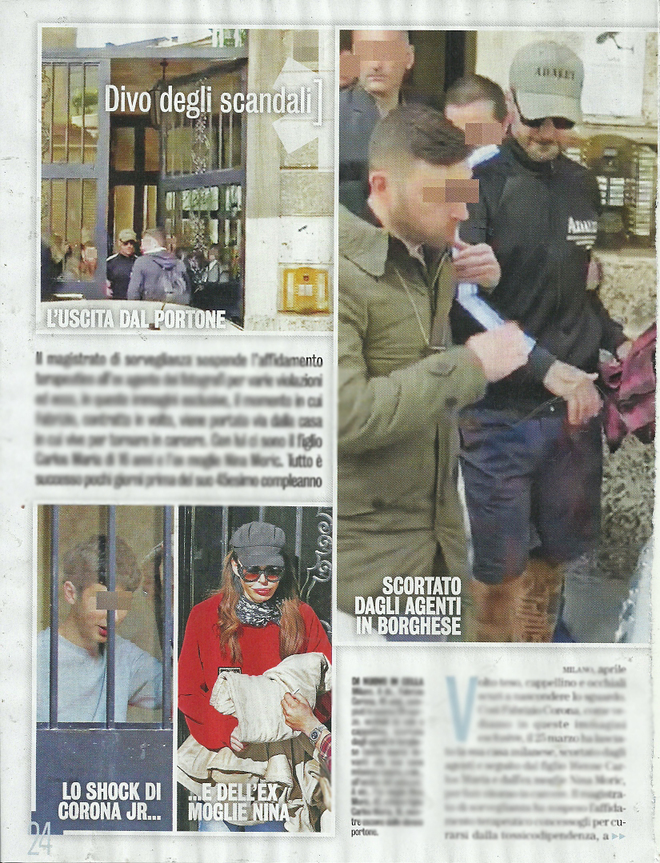 fabrizio corona arrestato carlos moric