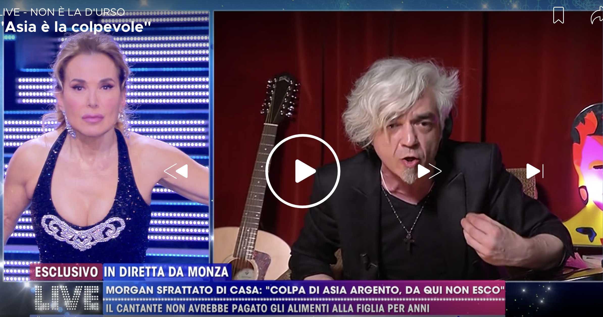 morgan gay asia argento droga barbara durso