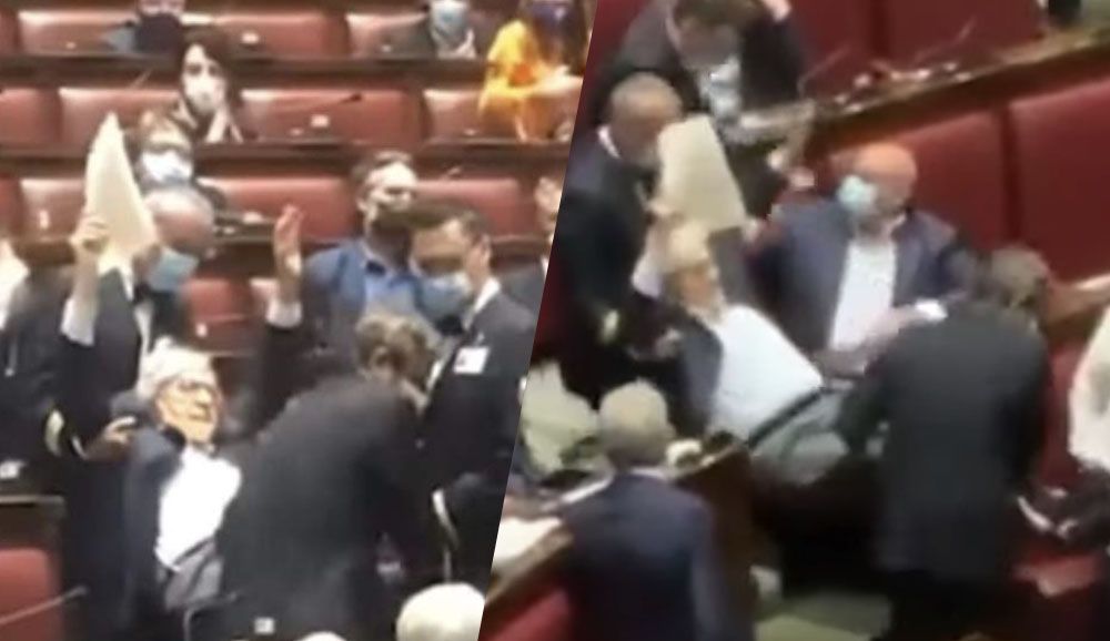 Sgarbi espulso dalla Camera viene portato via di peso mentre urla: il video trash | BitchyF