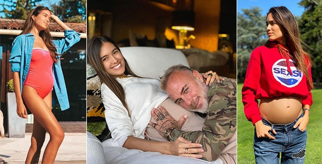 sharon fonseca incinta di gianluca vacchi mostra con orgoglio le sue smagliature e se le ha pure lei 5ee7642037230