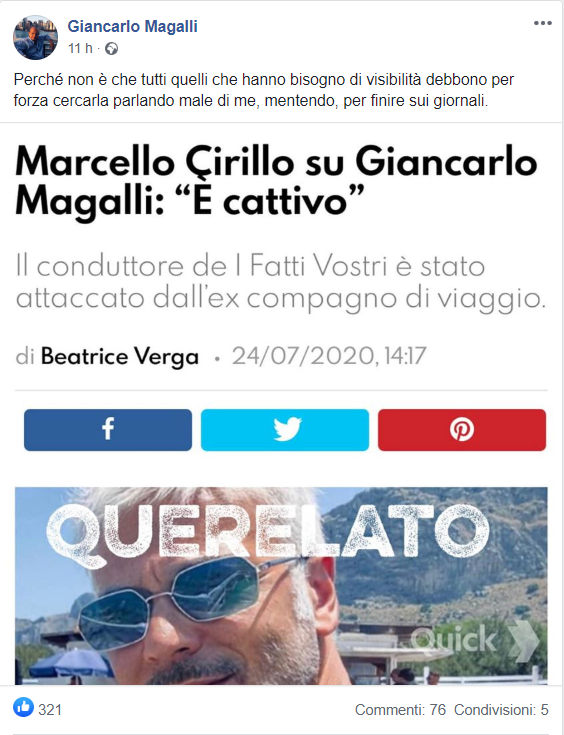 Magalli denuncia Cirillo-2 Magalli denuncia Cirillo-2