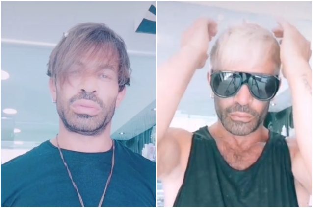 Il colpo di testa di Gianni Sperti: il ciuffo biondo lo annoia e i capelli diventano platino