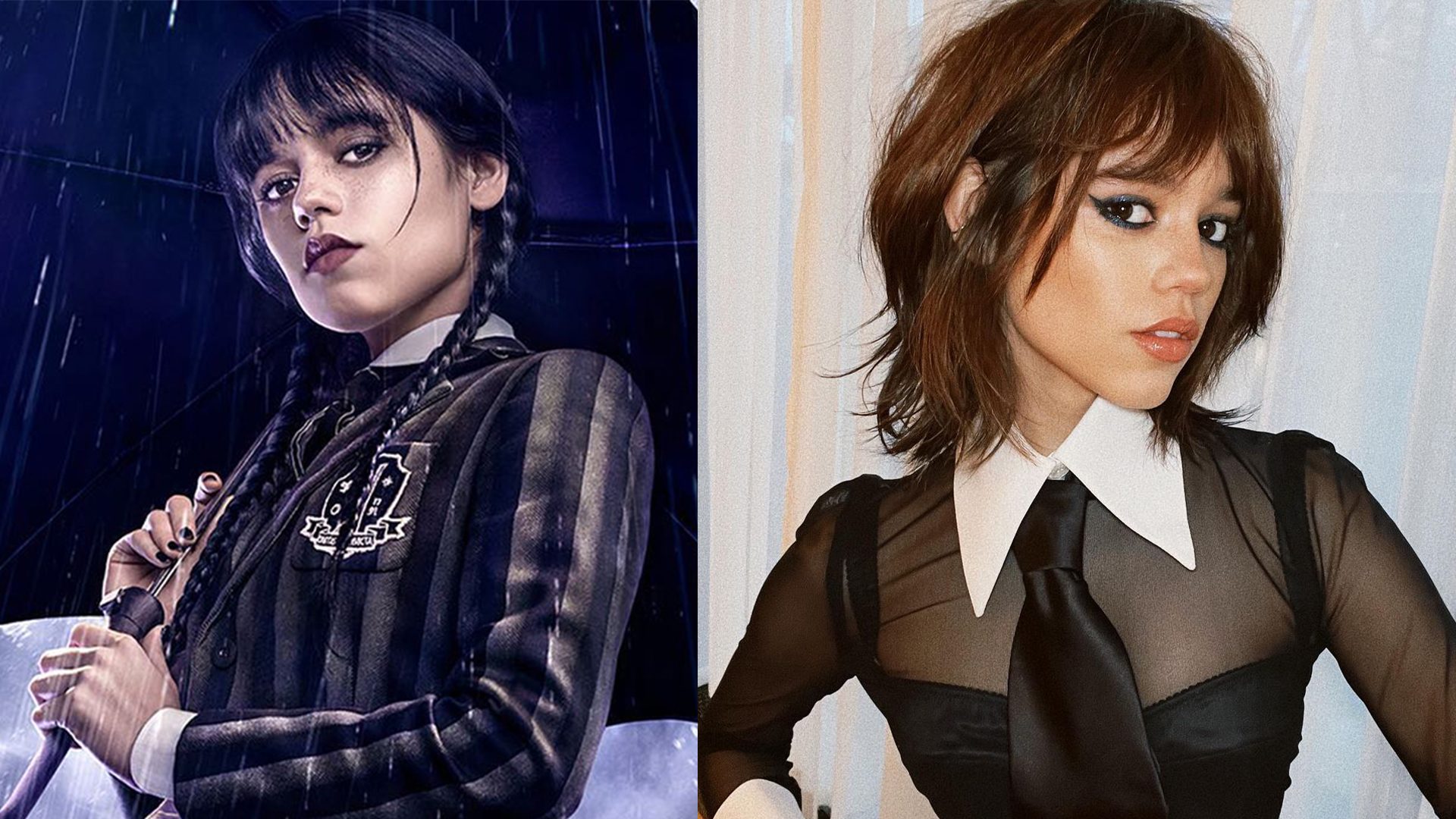 jenna ortega cambia look trecce merdoledi addams capelli corti