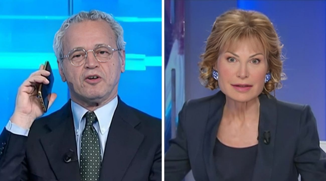 enrico mentana lilli gruber scontro