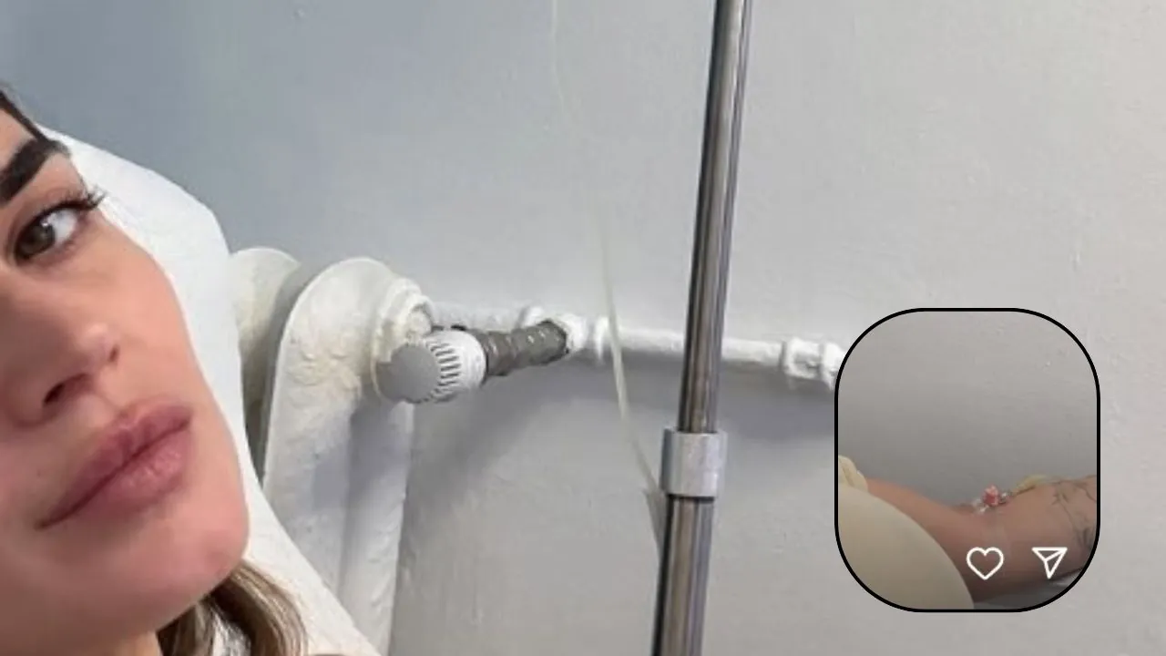 melissa satta ospedale