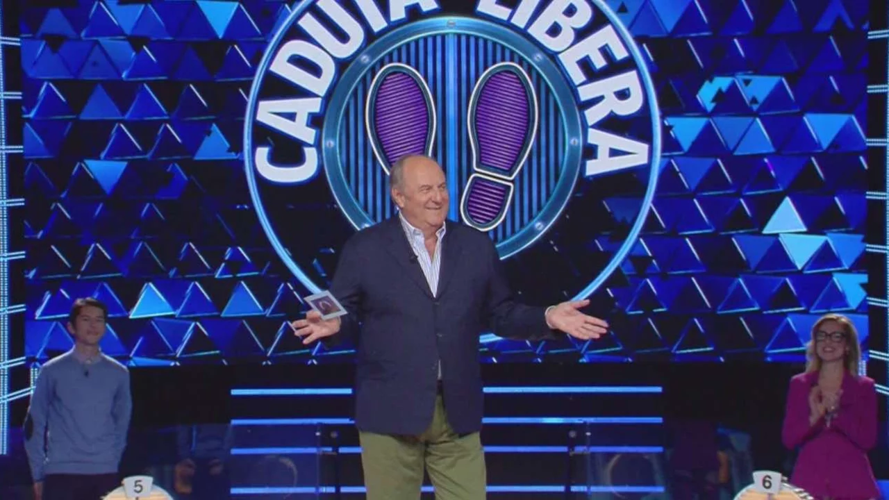 gerry scotti caduta libera