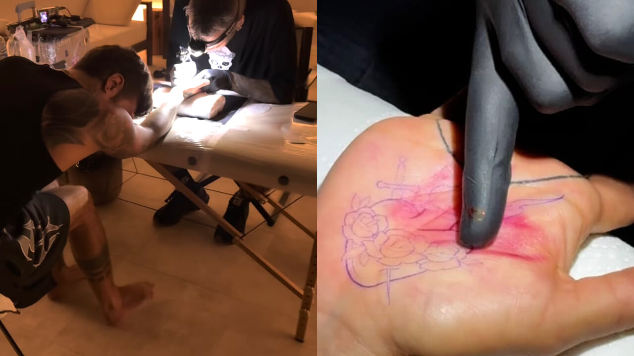 Fedez tatuaggio mano
