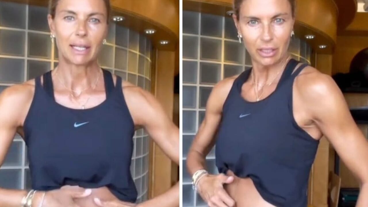 martina colombari diastasi addominale