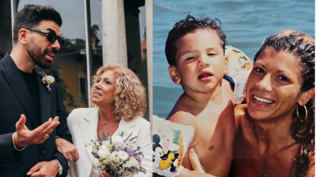 Gianluca Gazzoli e la mamma