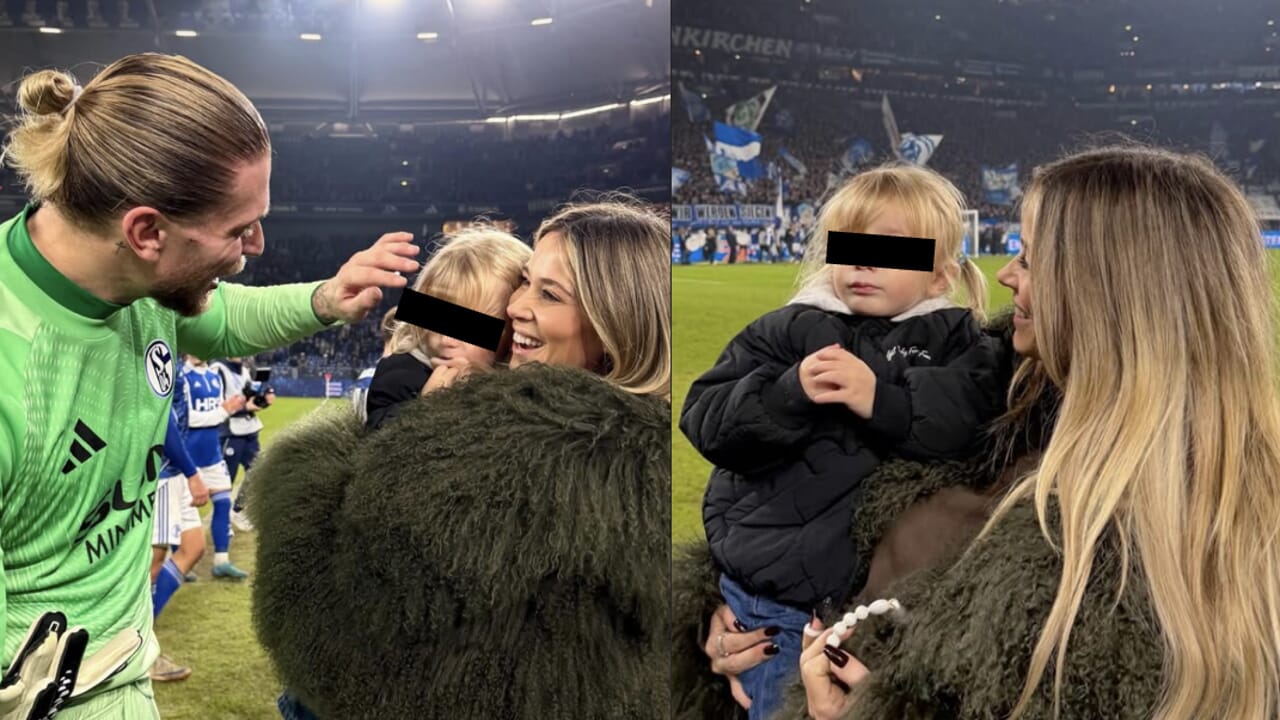 Diletta Leotta con la figlia allo stadio