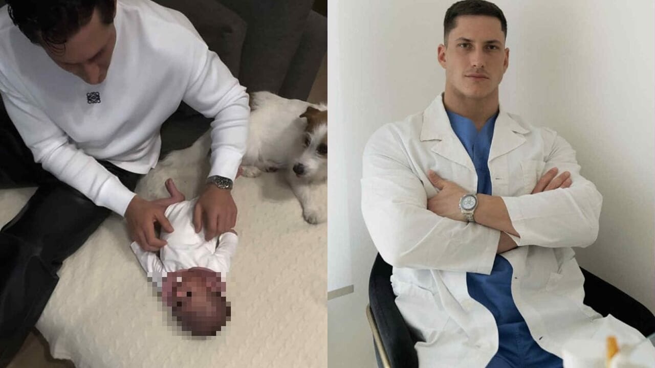 L'osteopata Andrea Gasperi e Clara Isabel Moser