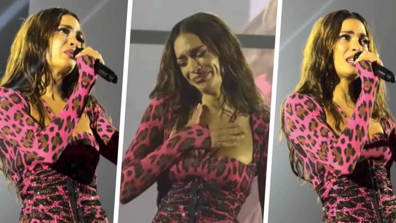 elodie lacrime concerto