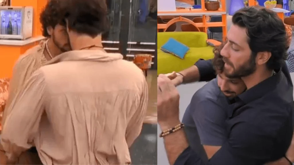 grande fratello omer mattia bacio