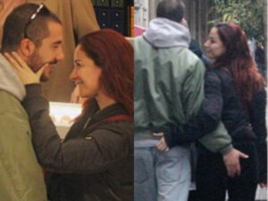 Andrea Delogu e il fidanzato Alessandro foto da OGGI