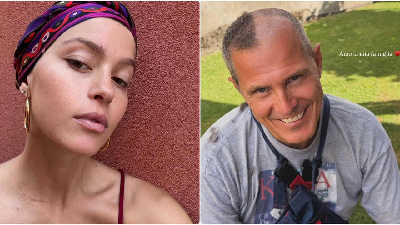 natalia paragoni padre testa rasata chemio